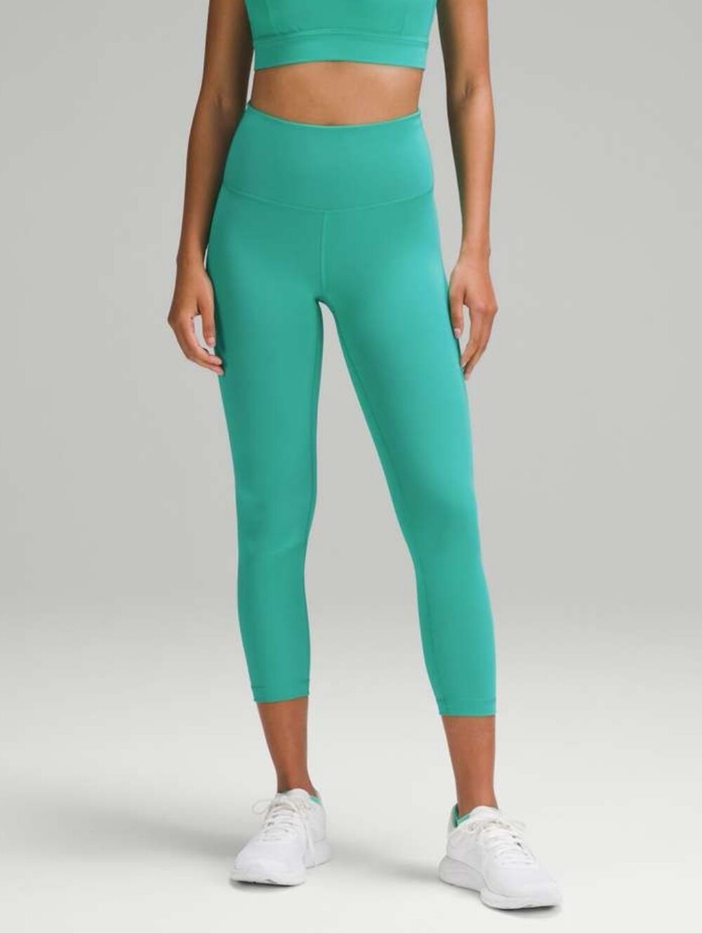 Lululemon Wunder Train High-Rise Crop 23" Kelly Green